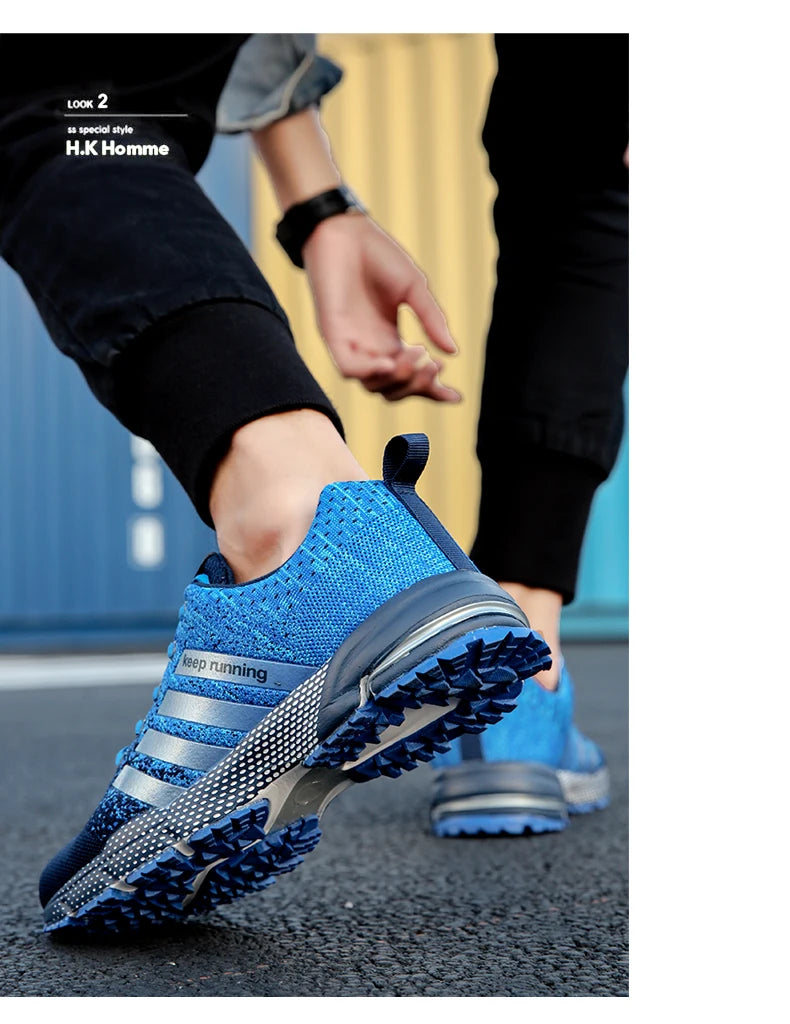 Men’s Green Breathable Running Shoes – Big Size 47